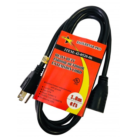 42-0520-10 HEAVY DUTY GROUNDED INDOOR / OUTDOOR EXTENSION CORD - 10FT