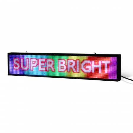 14 x 39" Ultra-bright Full Video Colour Programmable LED Sign for Store Windows