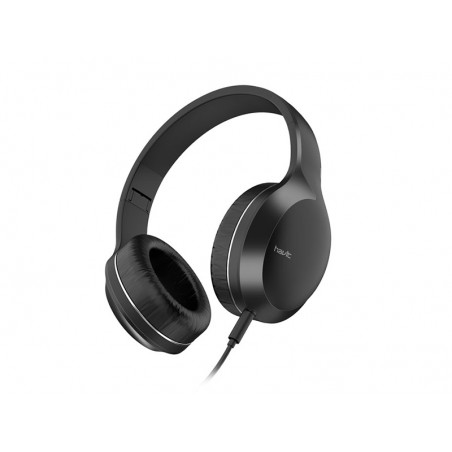 Havit H100d Wired 3.5mm Plug Portable Folding for Mobile Music Headphone - Black